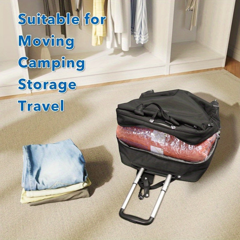 Set of 9 Vacuum Storage Bags with Manual Air Pump, includes 2 Extra Large, 3 Large, and 3 Medium bags. These airtight compression bags are perfect for saving space and securely storing clothes, pillows, blankets, bedding, and more. Made of durable