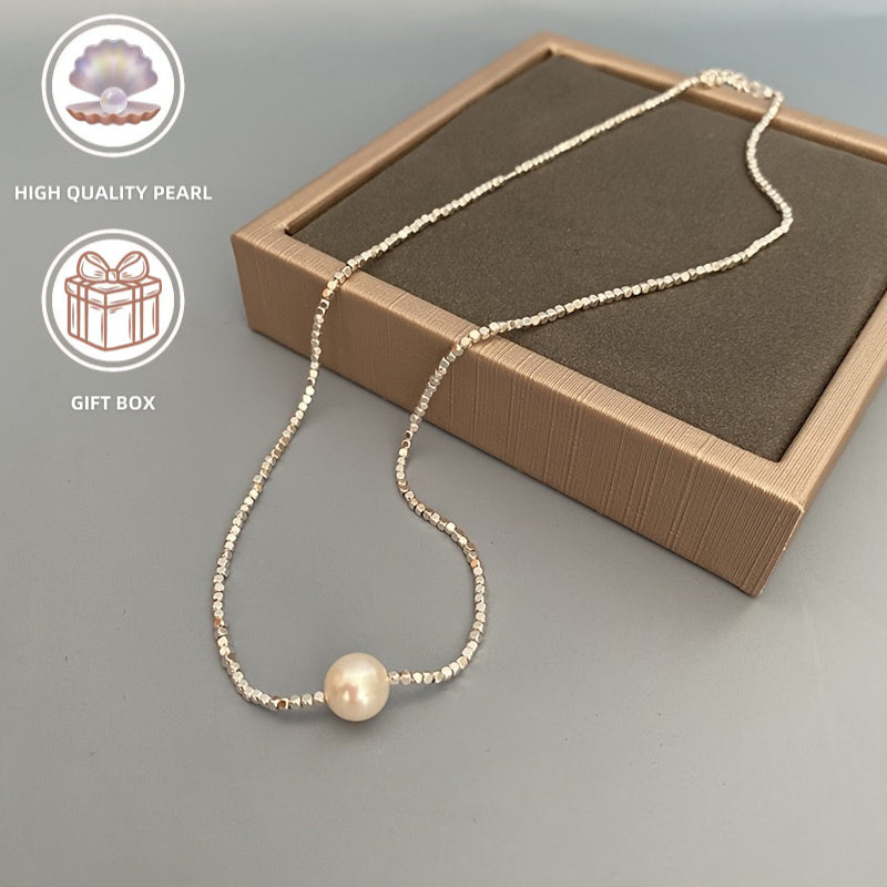 Chic Freshwater Pearl Lariat Necklace, Stylish Pearl Jewelry for Women, Ideal for Everyday Wear and Special Occasions, Authentic Pearls with Unique Characteristics, Excellent Valentine's Day Gift