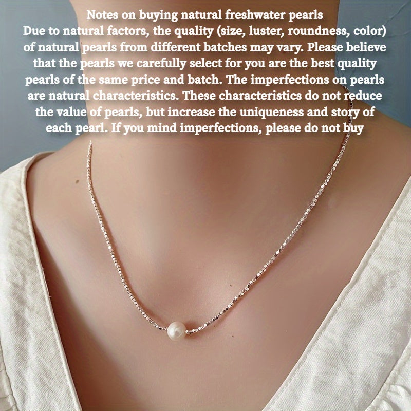 Chic Freshwater Pearl Lariat Necklace, Stylish Pearl Jewelry for Women, Ideal for Everyday Wear and Special Occasions, Authentic Pearls with Unique Characteristics, Excellent Valentine's Day Gift