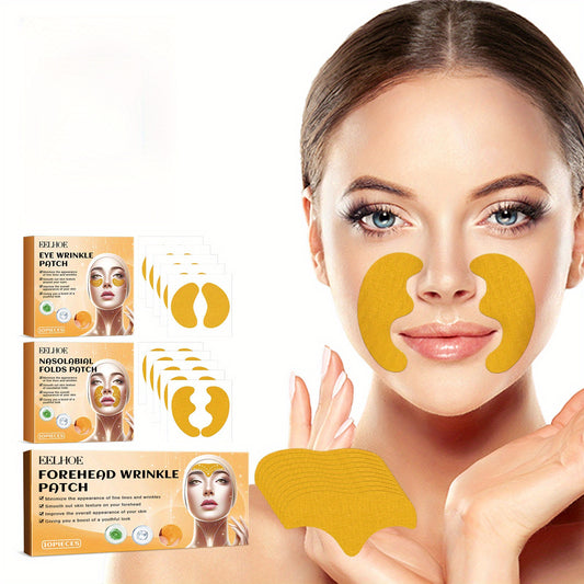 Face patches for wrinkles and smile lines to firm, hydrate, brighten, and lift the skin.