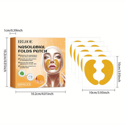 Face patches for wrinkles and smile lines to firm, hydrate, brighten, and lift the skin.