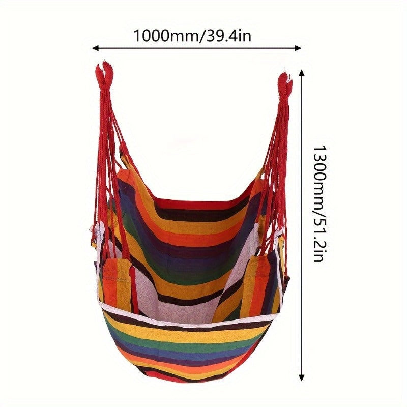 Portable outdoor camping tent hammock and swing chair, strong, comfortable, and durable. Suitable for outdoor use and indoors in home, bedroom, or yard.