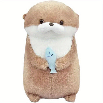 Cute hugging otter plush toy