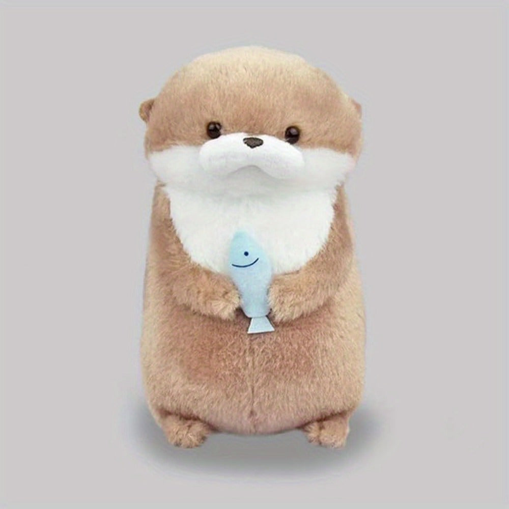 Cute hugging otter plush toy