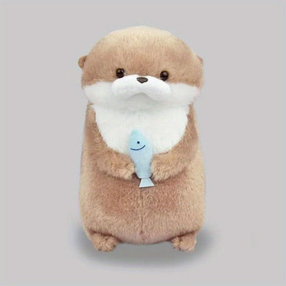 Cute hugging otter plush toy