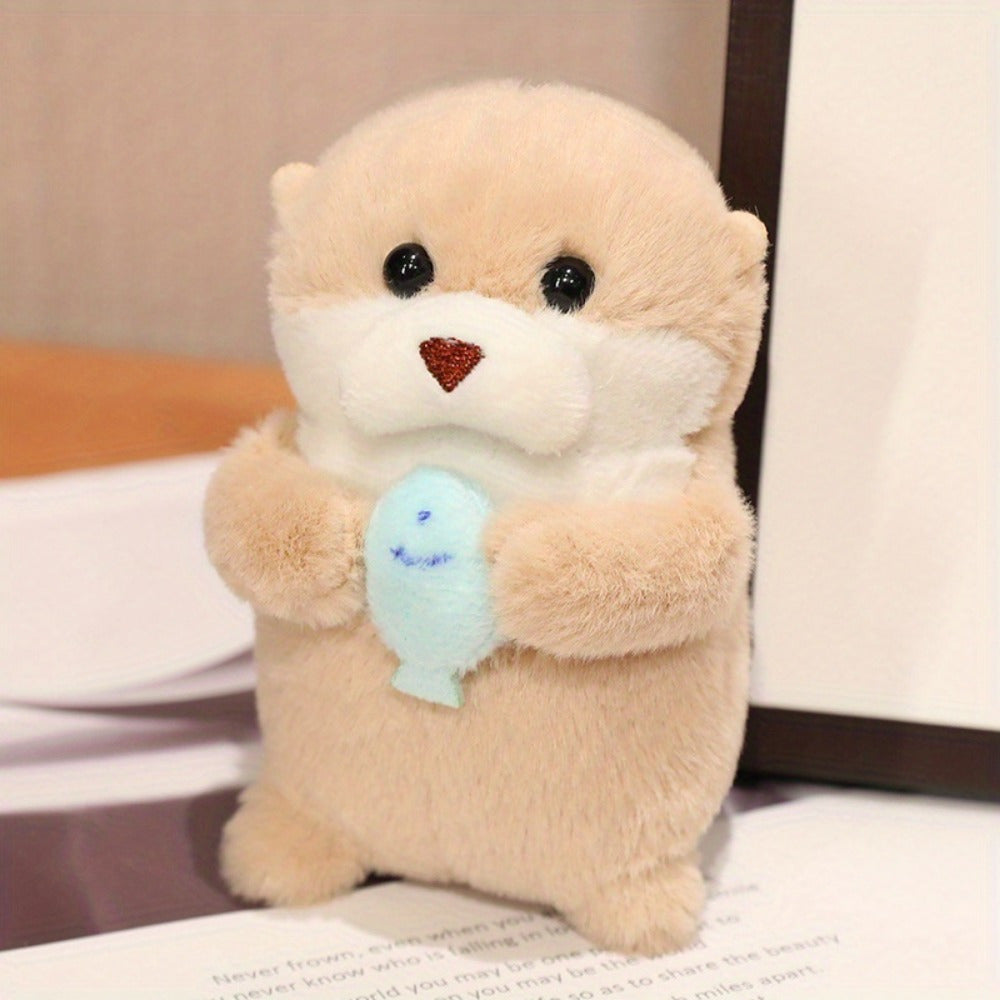 Cute hugging otter plush toy