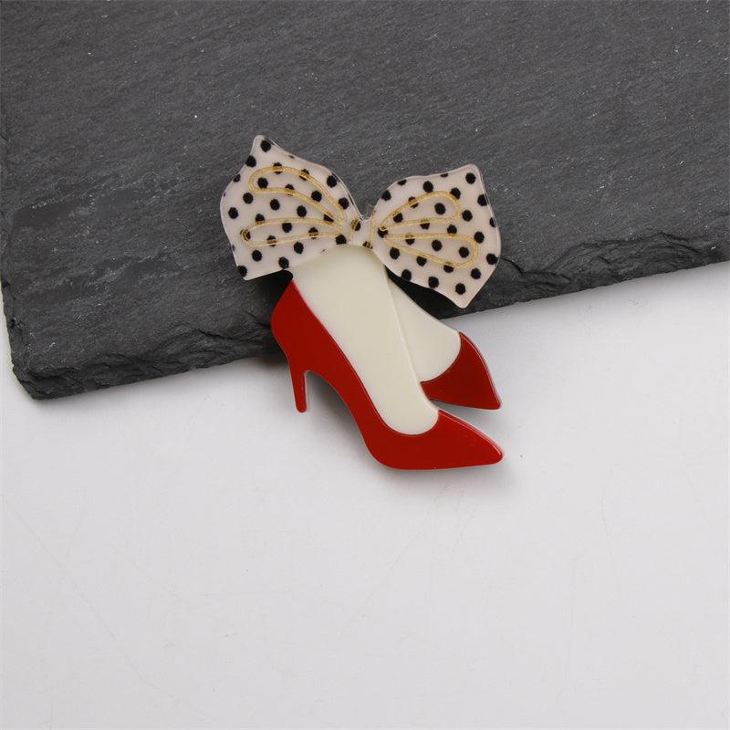 Stylish High-Heeled Shoes Brooch: A Fashionable and Distinctive Accessory for Every Occasion