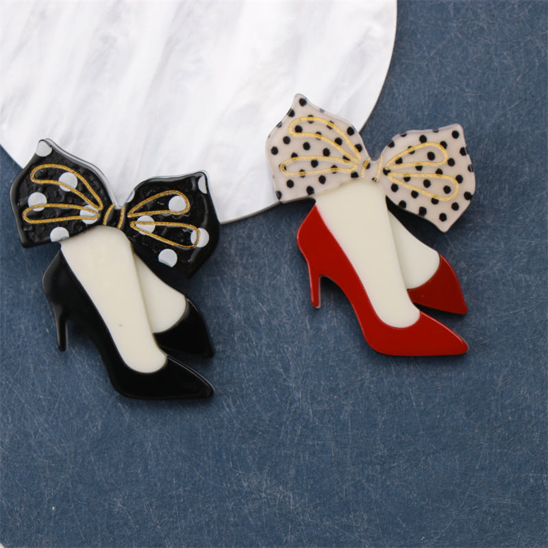 Stylish High-Heeled Shoes Brooch: A Fashionable and Distinctive Accessory for Every Occasion