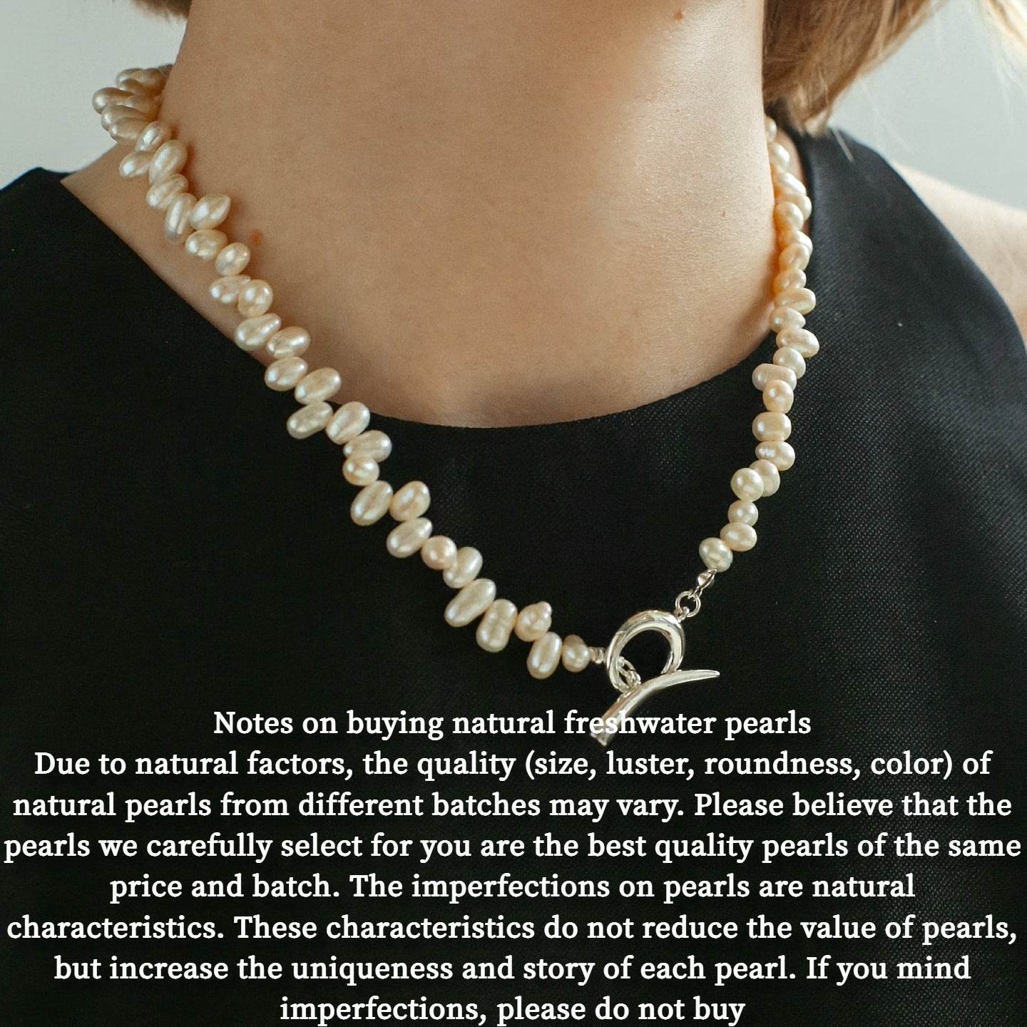 Add a touch of elegance to your wardrobe with this stunning Elegant French Style Freshwater Pearl Necklace for Women. Perfect for parties and everyday wear, this luxurious and delicate accessory is sure to elevate any outfit. Each pearl features natural