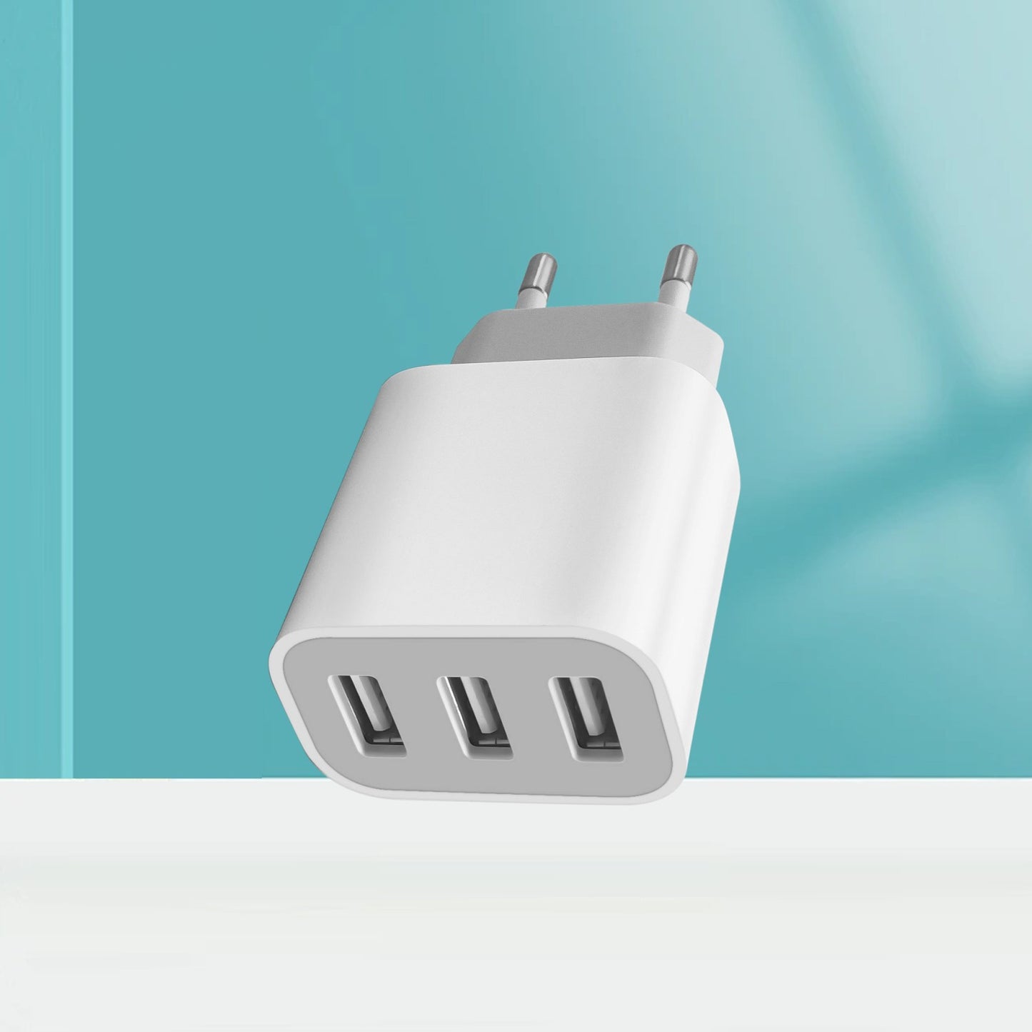 Quickly charge up to 3 devices with this compact 3-port USB wall adapter, including Type-C plug for iPhone and Samsung Galaxy models.