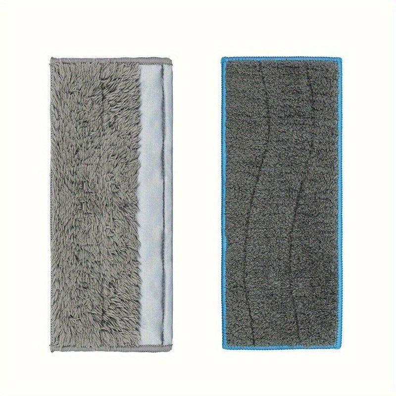 Two-pack of microfiber mop pads compatible with Braava, which are washable and reusable for both dry and wet floor cleaning attachments for the iRobot Jet M6 Robot Vacuum Cleaner.