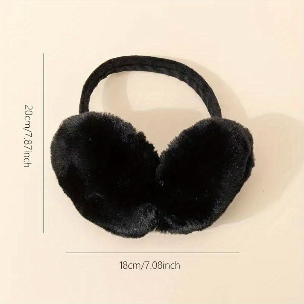 Stay cozy and stylish this winter with our Women's Foldable Knit Cashmere Earmuffs. Crafted with faux fur for warmth and comfort, these earmuffs are perfect for outdoor activities. The stretchable plush design hugs your ears, keeping them