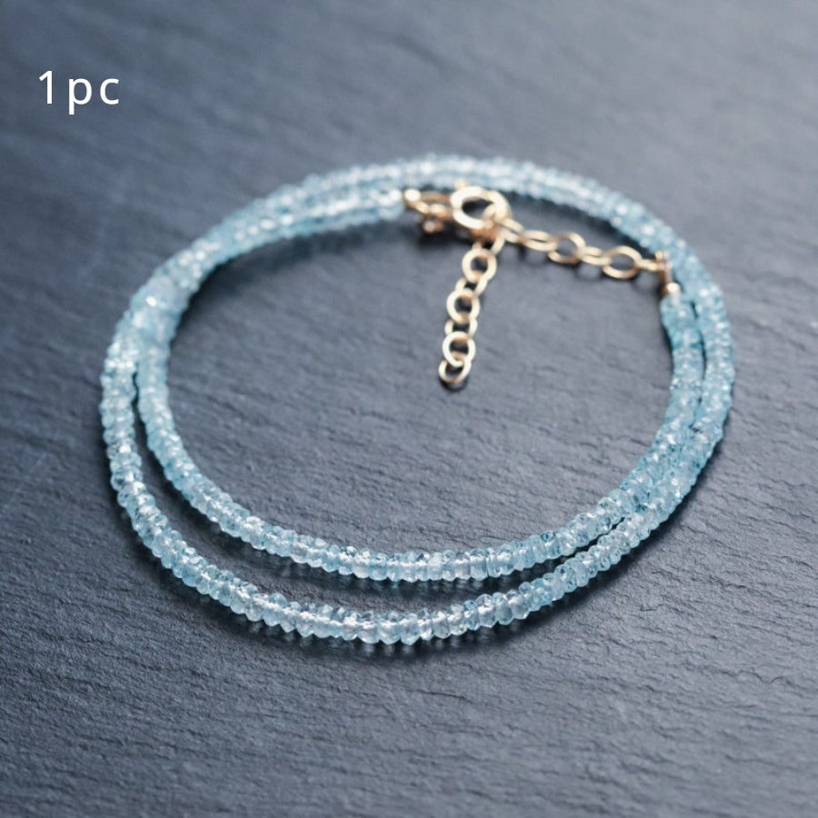 Stylish Aquamarine Choker Necklace - A Sophisticated Statement Piece for Women's Fashion