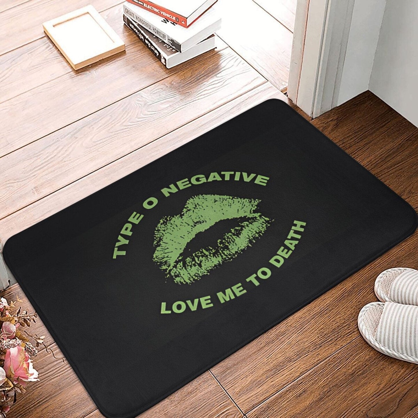 Non-Slip Doormat Inspired by Art from Type O Negative - Easily Washable, Light Polyester Rug for Adding Style to Your Living Room & Hallway