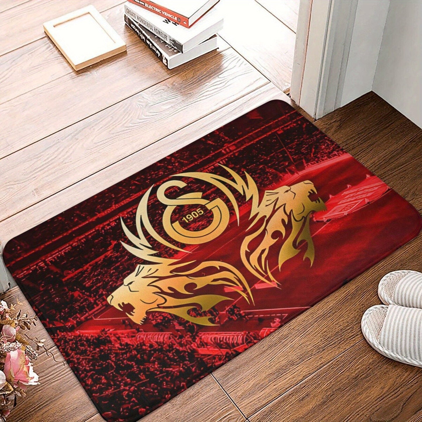 Welcome guests to your home in style with the Galatasaray Anti-Slip Doormat, perfect for the kitchen, balcony, or any area in need of a decorative touch.