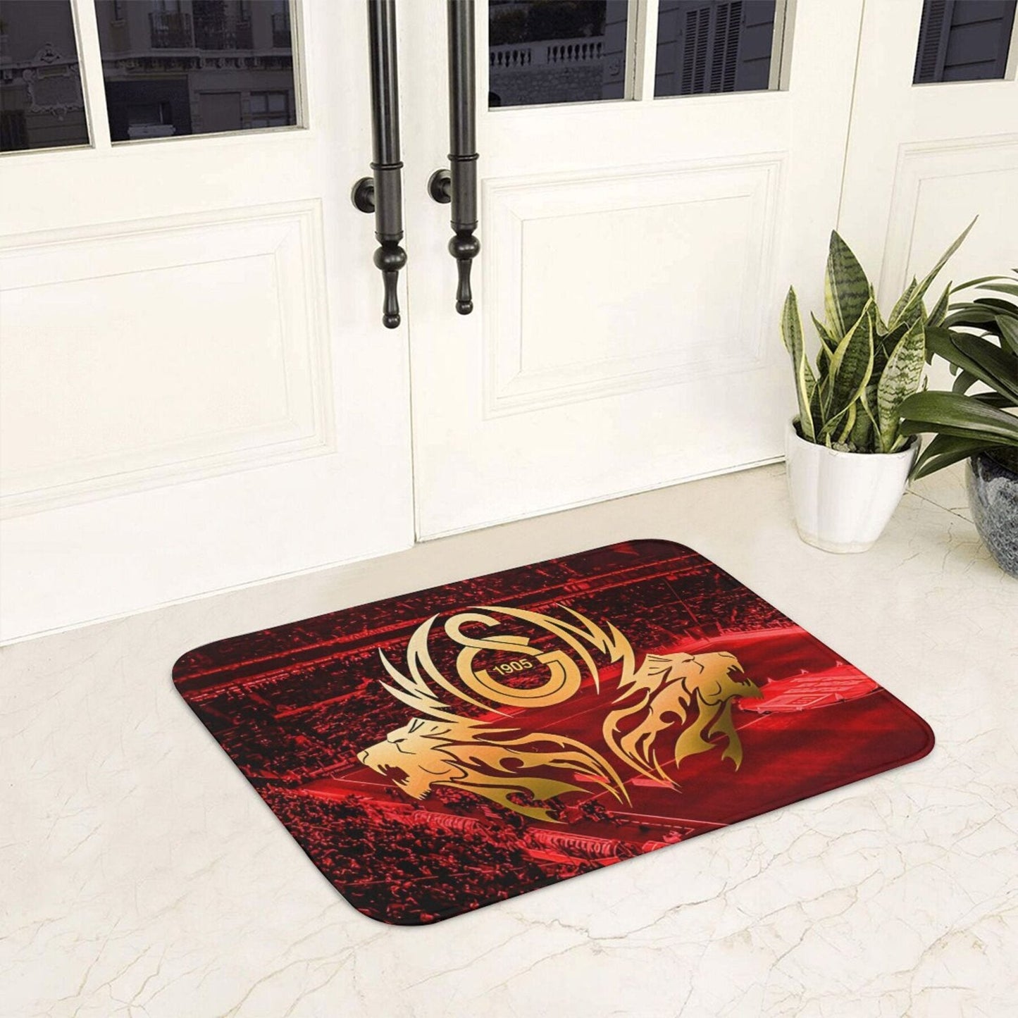 Welcome guests to your home in style with the Galatasaray Anti-Slip Doormat, perfect for the kitchen, balcony, or any area in need of a decorative touch.