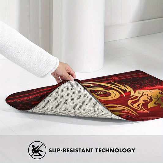 Welcome guests to your home in style with the Galatasaray Anti-Slip Doormat, perfect for the kitchen, balcony, or any area in need of a decorative touch.