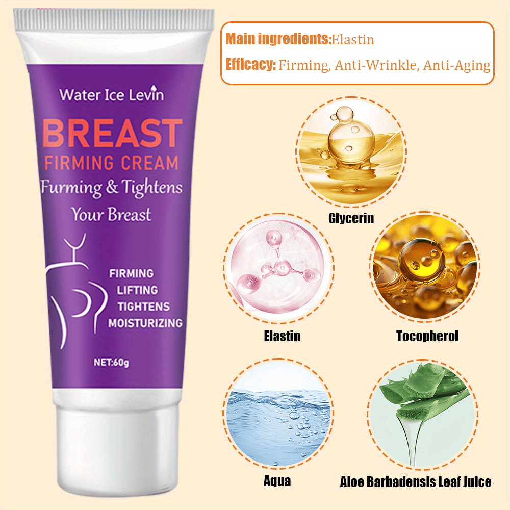 Firming cream for women with jojoba oil, caffeine, and hydrating properties to tighten and lift the body. Moisturizes and massages bust, stomach, thighs, and arms. 60g.