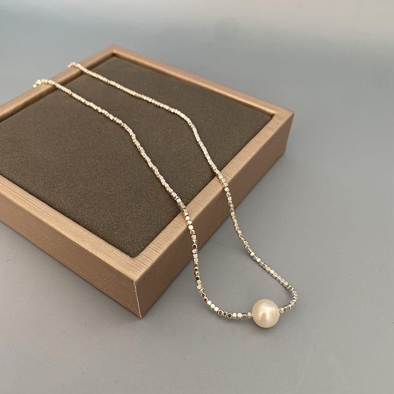 Chic Freshwater Pearl Lariat Necklace, Stylish Pearl Jewelry for Women, Ideal for Everyday Wear and Special Occasions, Authentic Pearls with Unique Characteristics, Excellent Valentine's Day Gift