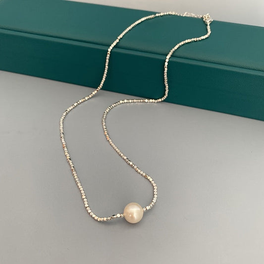 Chic Freshwater Pearl Lariat Necklace, Stylish Pearl Jewelry for Women, Ideal for Everyday Wear and Special Occasions, Authentic Pearls with Unique Characteristics, Excellent Valentine's Day Gift