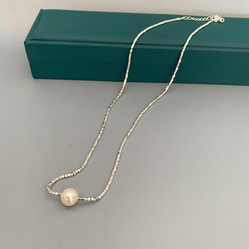 Chic Freshwater Pearl Lariat Necklace, Stylish Pearl Jewelry for Women, Ideal for Everyday Wear and Special Occasions, Authentic Pearls with Unique Characteristics, Excellent Valentine's Day Gift