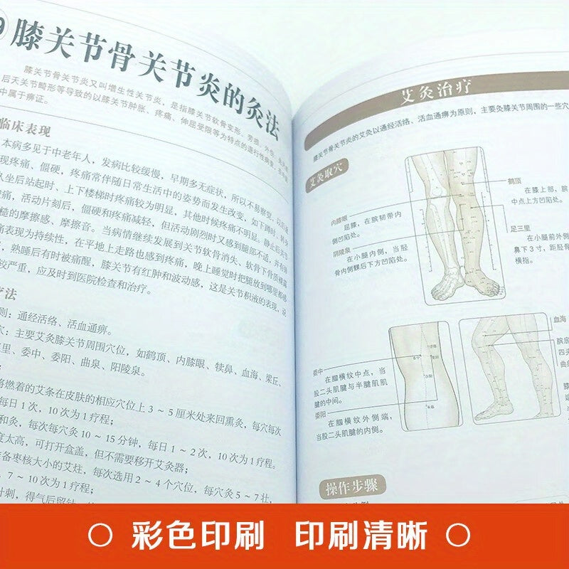 This book offers home self-treatment for leg health, featuring Traditional Chinese Medicine methods and practical acupoint massage techniques.