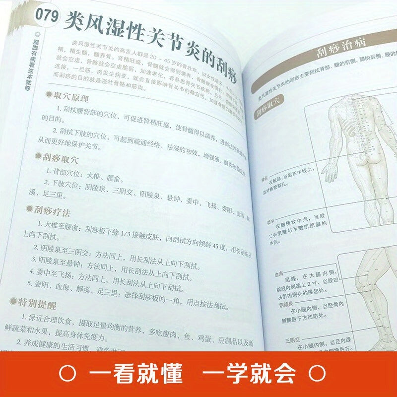 This book offers home self-treatment for leg health, featuring Traditional Chinese Medicine methods and practical acupoint massage techniques.