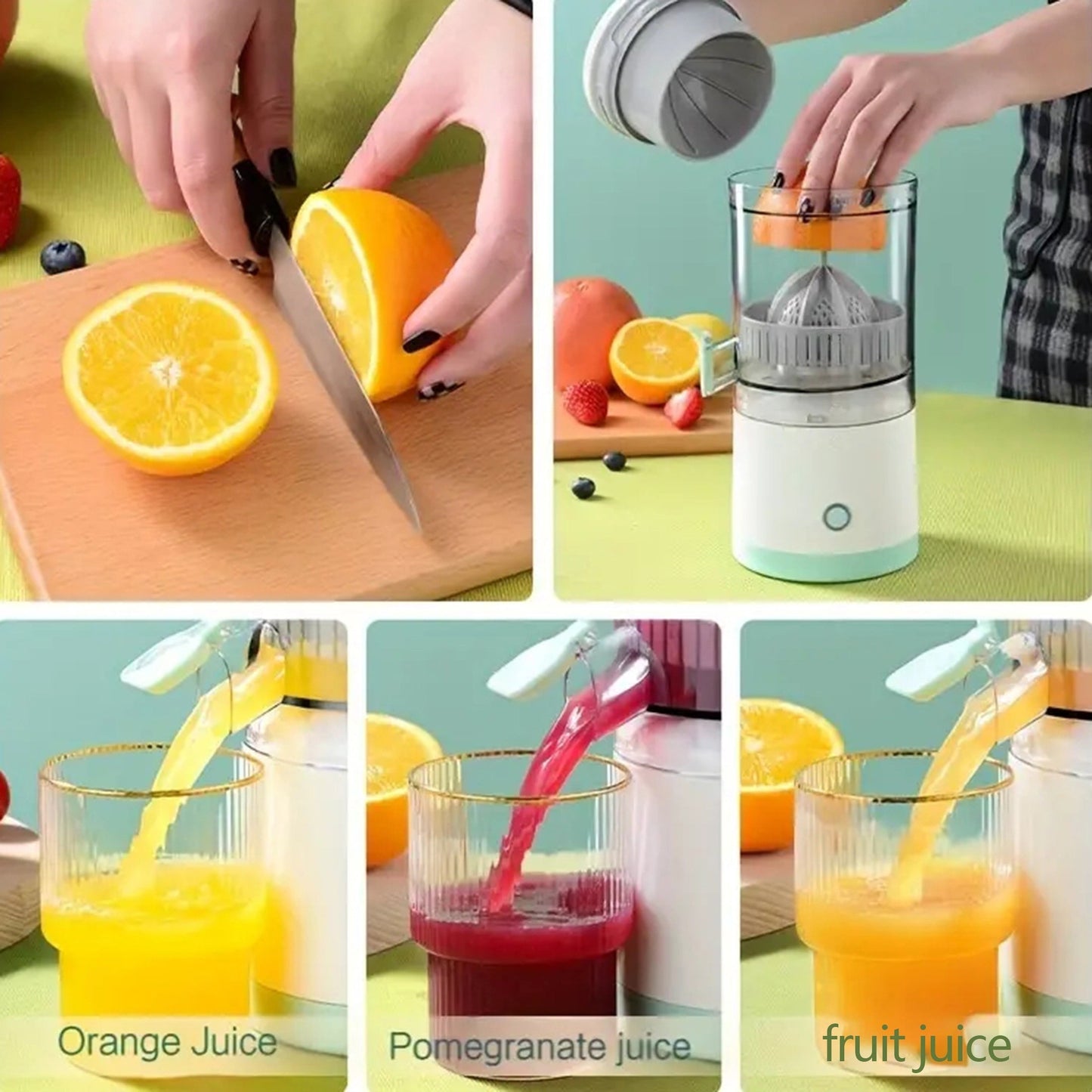 Portable Wireless Electric Blender with 13.53Oz Capacity And Detachable Cup - USB Rechargeable, User-Friendly One-Button Operation, Heat-resistant Food Grade PP Material, Multipurpose Automatic Juice Extractor for Freshly Squeezed Juices.