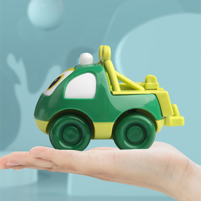 Introducing our Cartoon Inertia Powered Vehicles for Kids - featuring a Fire Truck, Dump Truck, and Space Car! These plastic construction toys require no charging or batteries, and are perfect for children aged 3-6 years. Each vehicle comes in assorted