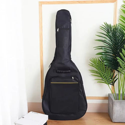 104.14cm Oxford Fabric Guitar Gig Bag - Waterproof, Thick Padded Interior - Black - Fits Acoustic & Classical Guitars