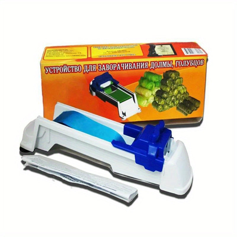 Tool for Making Stuffed Vegetables and Sushi Rolls - Efficient Grape Leaf Rolling Machine, Kitchen Gadget Set Made of Plastic, No Electricity Required