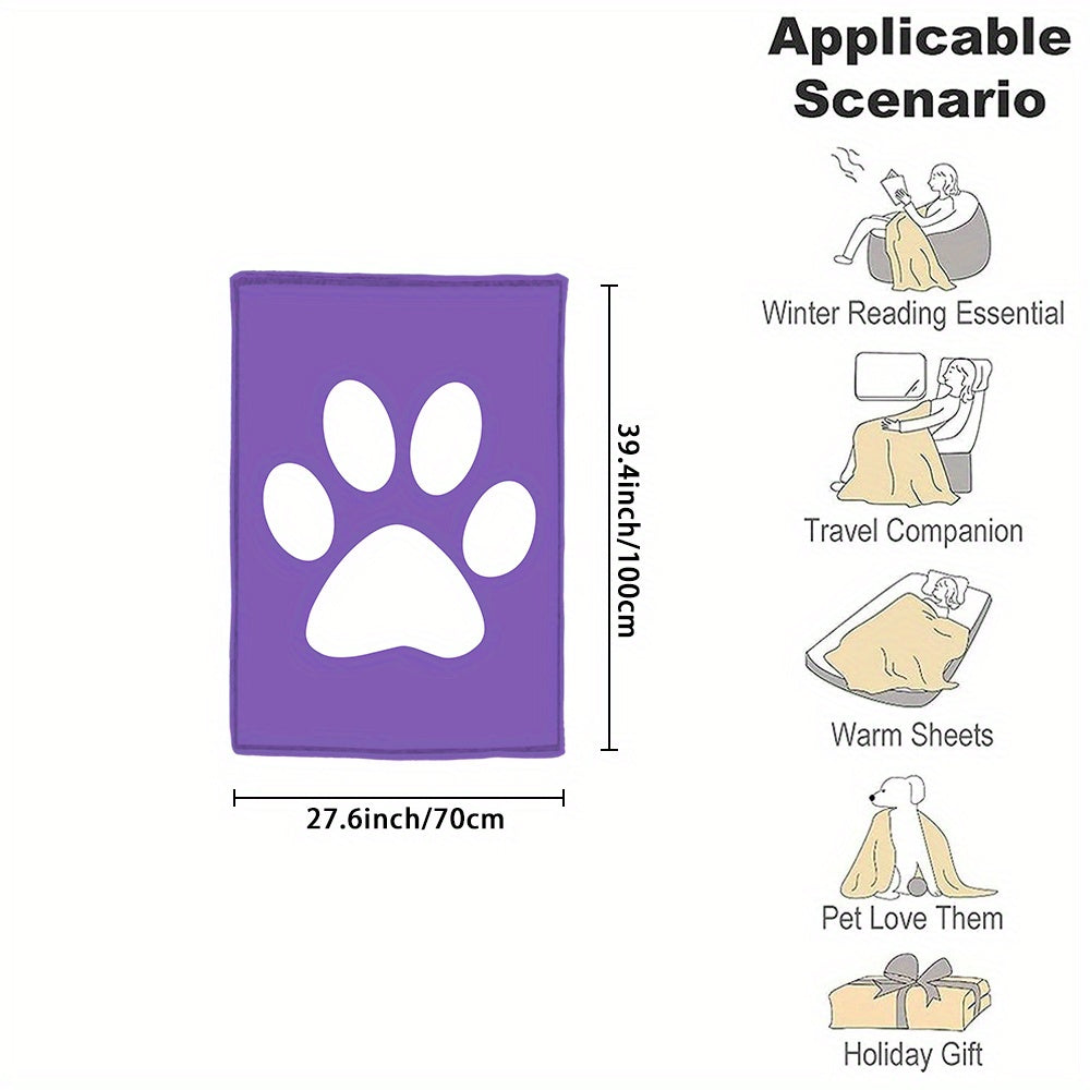 Cozy up with your furry friend's paw print on our custom flannel blanket. Personalize with their name for a warm and special touch. Perfect for snuggling on the couch, bed, or even at the office. Makes a thoughtful gift for any pet owner, family member