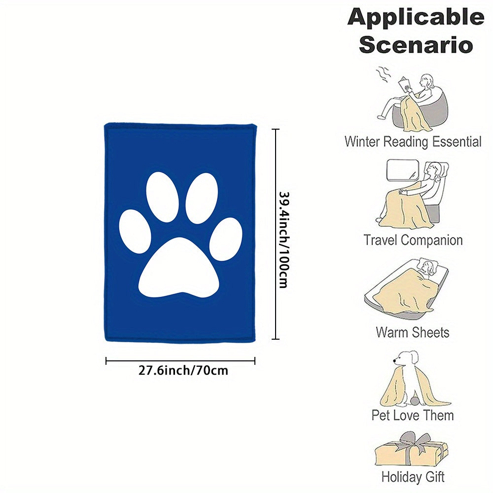 Cozy up with your furry friend's paw print on our custom flannel blanket. Personalize with their name for a warm and special touch. Perfect for snuggling on the couch, bed, or even at the office. Makes a thoughtful gift for any pet owner, family member