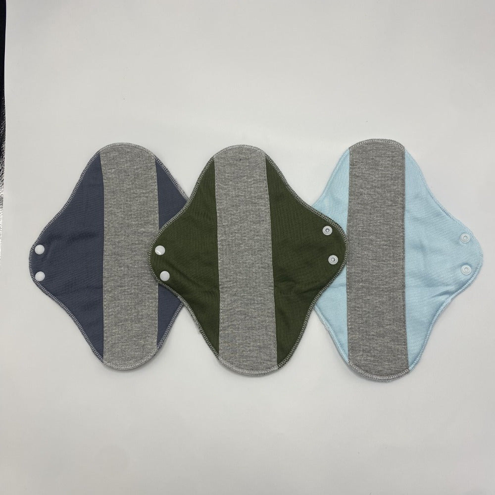 Waterproof and leak-proof adult reusable underwear pad made of pure knit fabric in a solid color, suitable for the elderly.