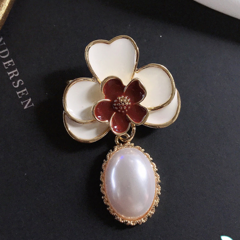 Stylish Baroque Brooch Corsage with Floral Plant Design – Perfect Accessory for Female Party Outfits