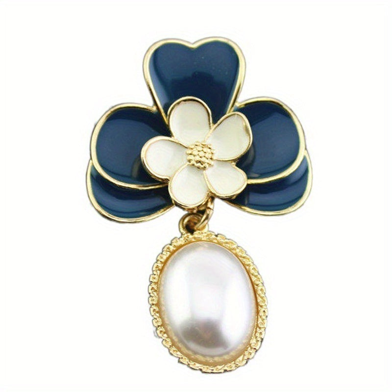 Stylish Baroque Brooch Corsage with Floral Plant Design – Perfect Accessory for Female Party Outfits