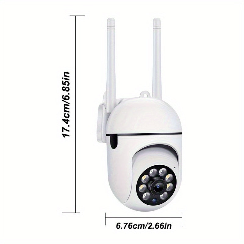 Enhance your home security with the Teruhal 1080P Smart Surveillance Camera. This 2MP HD WiFi indoor camera features advanced features such as auto-tracking, alarm notifications, full-color night vision, AI motion detection, 355° pan, and 90° tilt