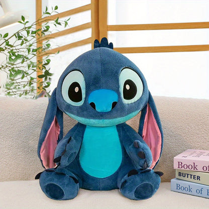 Authentic Disney Stitch plush toy with pink accents made of soft PP material, perfect for gifts, decor in home, car, or room.