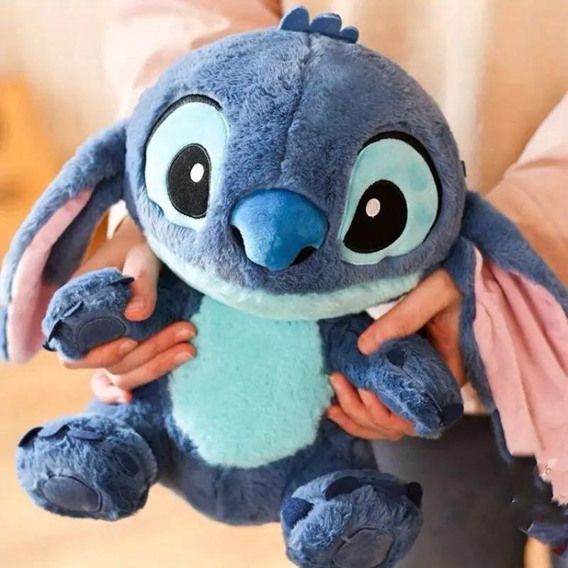 Authentic Disney Stitch plush toy with pink accents made of soft PP material, perfect for gifts, decor in home, car, or room.