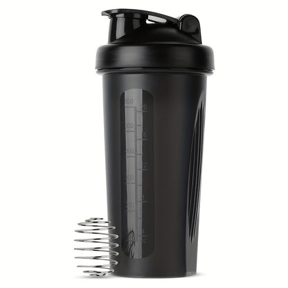 FitnessPro Protein Shake Bottle: Rectangular sports water bottle, PVC-free, hand wash only, no batteries required, for workout supplements and summer hydration.