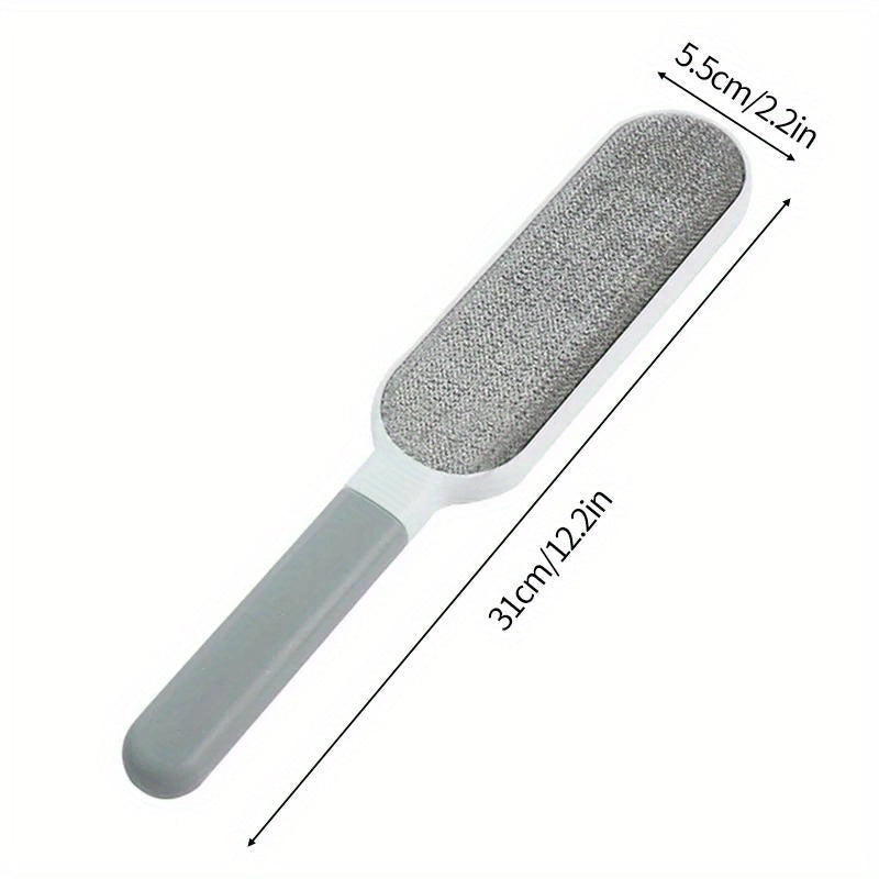 1pc Reusable Double-Sided Lint Brush for Pet Hair Removal on Clothing, Sofas, Furniture, Bedding, and Carpets.