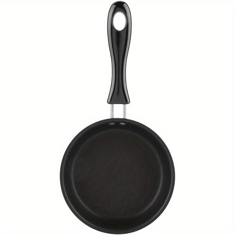 Non-stick Egg Frying Pan made of Stainless Steel with Handle - Heat Resistant, Portable Skillet for Gas & Induction Stoves - Ideal for Camping & Home Cooking