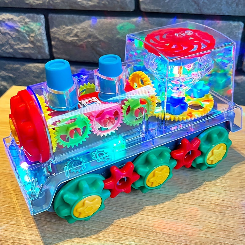 Perfect for the holiday season, the WELLFAR Magical Transparent Train Toy is equipped with dazzling lights, captivating music, and 360° action. This interactive toy is an ideal Christmas gift for children aged 3-6, providing hours of entertainment and