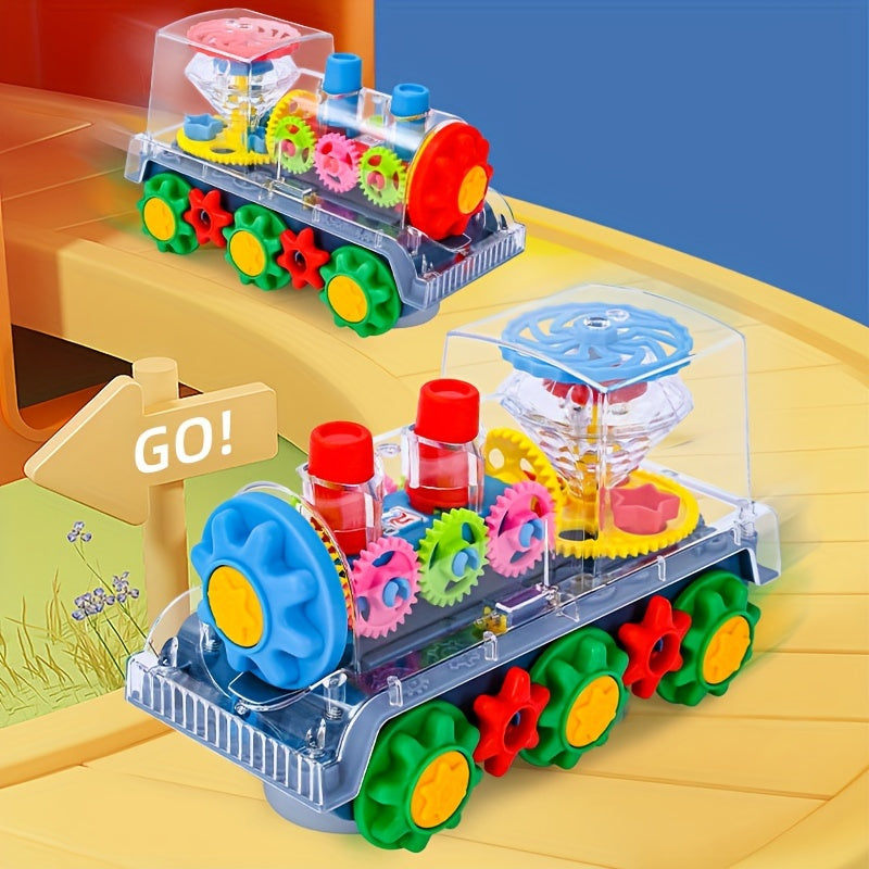 Perfect for the holiday season, the WELLFAR Magical Transparent Train Toy is equipped with dazzling lights, captivating music, and 360° action. This interactive toy is an ideal Christmas gift for children aged 3-6, providing hours of entertainment and