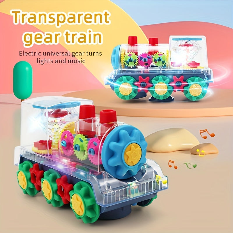 Perfect for the holiday season, the WELLFAR Magical Transparent Train Toy is equipped with dazzling lights, captivating music, and 360° action. This interactive toy is an ideal Christmas gift for children aged 3-6, providing hours of entertainment and