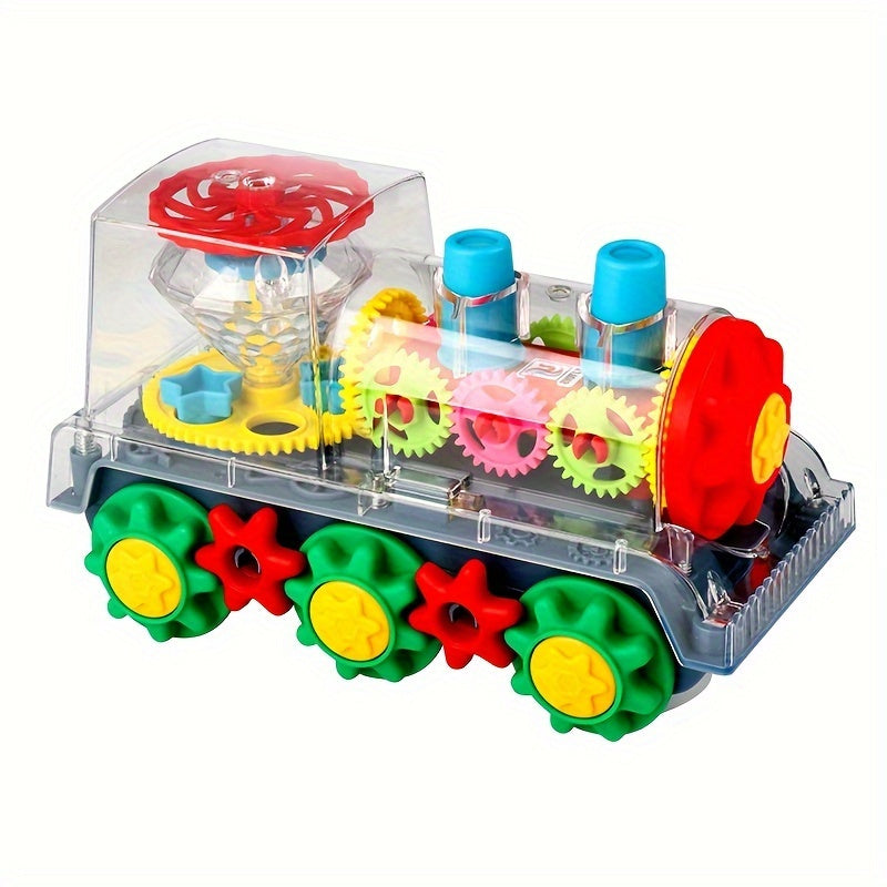 Perfect for the holiday season, the WELLFAR Magical Transparent Train Toy is equipped with dazzling lights, captivating music, and 360° action. This interactive toy is an ideal Christmas gift for children aged 3-6, providing hours of entertainment and