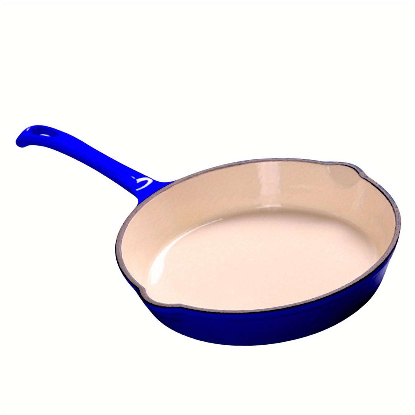 Multipurpose Enameled Cast Iron Skillet - Easily Cleaned, Suitable for Desserts, Sauces & Grilling - Ideal for Outdoor Cooking, Induction & Stovetop Use