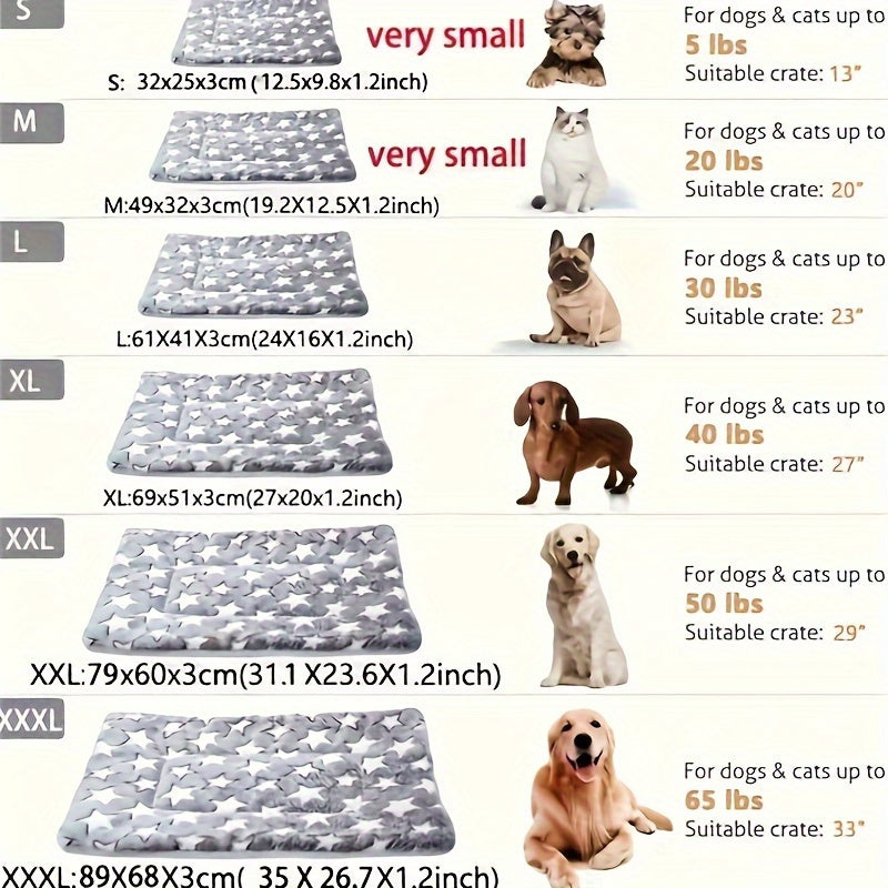 Luxurious plush flannel pet mat for cats and dogs with ultra-soft and extra-thick design, non-slip bottom, and machine washable.