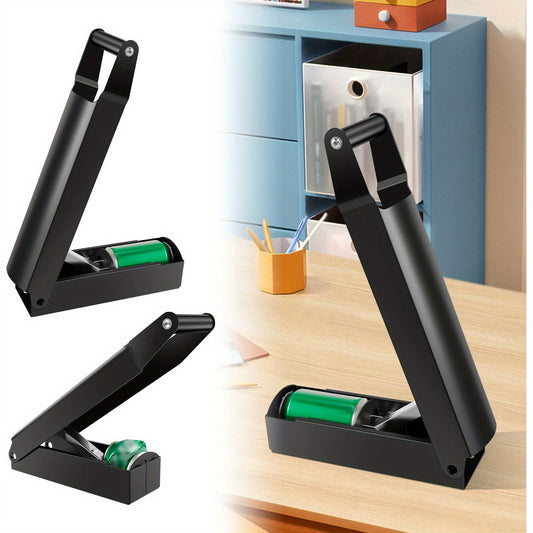 Wall-mounted can crusher for saving space crushes soda and beer cans easily. Ergonomically designed with a durable iron construction and EVA grip for recycling. Easy to use manually.