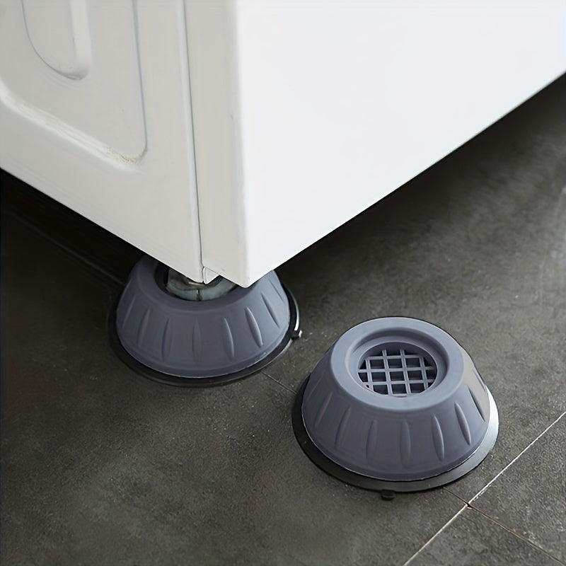 Durable Anti-Slip Washer Feet Cushions designed with Shock-Absorbing technology, Noise Reduction Laundry Room Floor Protectors 4-Pack made of PP Material. These pads are best washed by hand for long-lasting use.